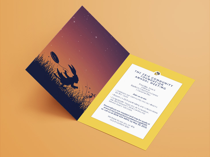 The Erie Community Foundation Annual Meeting 2018 invitation interior